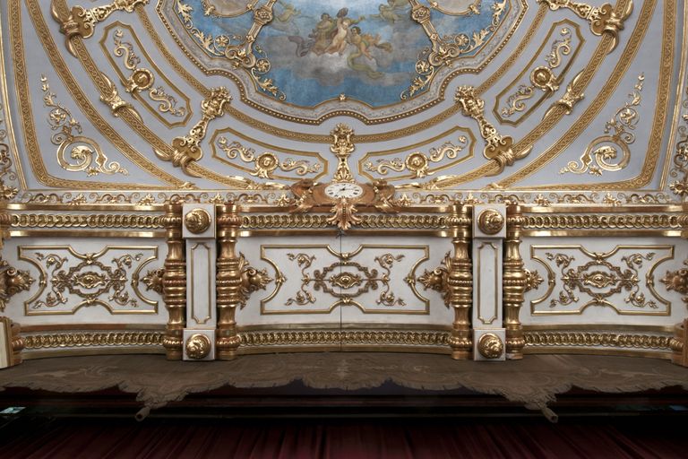 Piacenza, Teatro Municipale, particolari della decorazione (foto Andrea Scardova, IBC) 2016